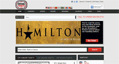 Desktop Screenshot of centeraisletickets.com