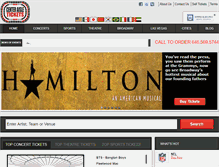 Tablet Screenshot of centeraisletickets.com